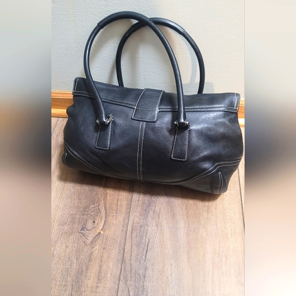 Coach Vintage Leather Hampton Soho Handbag Black . - Picture 2 of 11
